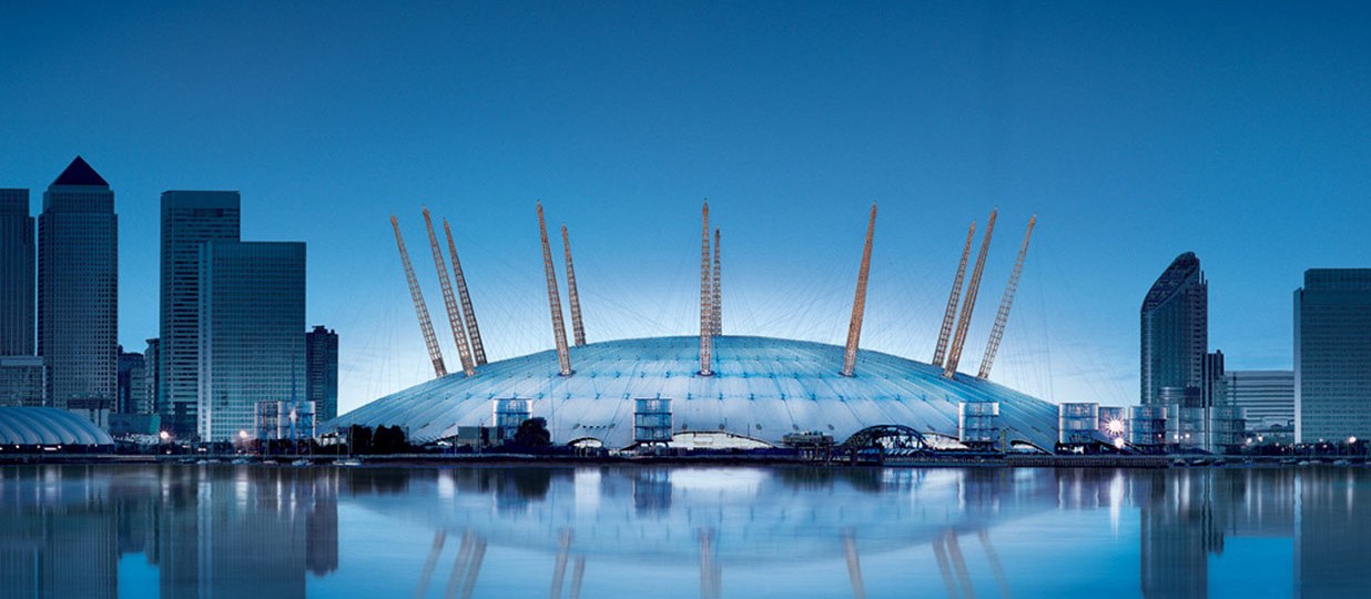 O2 Arena skyline